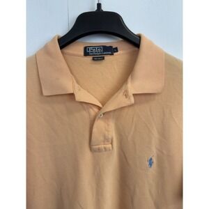 Polo Ralph Lauren Orange Short Sleeve Soft Polo Shirt Men's Size Large Pony Logo